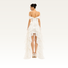 Asymmetric Draped High-Low Dress
