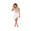 Backless Boho Satin Mini Dress