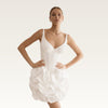 Corset Satin Bubble Mini Dress