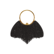 Draped Metallic Mesh Handle Bag