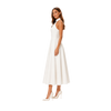 Halter Neck Satin Midi Dress