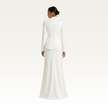 High-Neck Drop-Waist Maxi Dress