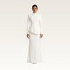 High-Neck Drop-Waist Maxi Dress