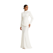 High-Neck Drop-Waist Maxi Dress