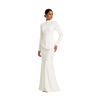High-Neck Drop-Waist Maxi Dress
