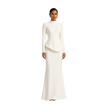 High-Neck Drop-Waist Maxi Dress