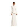 High-Neck Drop-Waist Maxi Dress