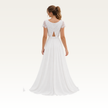 Lace Crop Top Chiffon Skirt Set