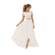 Lace Crop Top Chiffon Skirt Set