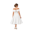Off-Shoulder Structured Midi Dress
