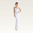 Open Back Satin Column Dress