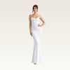 Open Back Satin Column Dress
