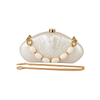 Pearlescent Sculpted Acrylic Clutch