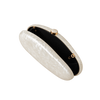 Pearlescent Sculpted Acrylic Clutch