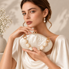 Pearlescent Sculpted Acrylic Clutch