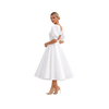 Puff Sleeve Satin A-Line Dress