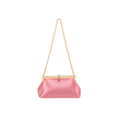 Rhinestone Loop Satin Frame Clutch