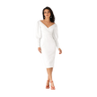 Sage V-Neck Sheath Dress