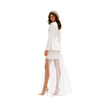 Satin Blazer Two-Piece Wedding Set