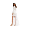 Satin Blazer Two-Piece Wedding Set