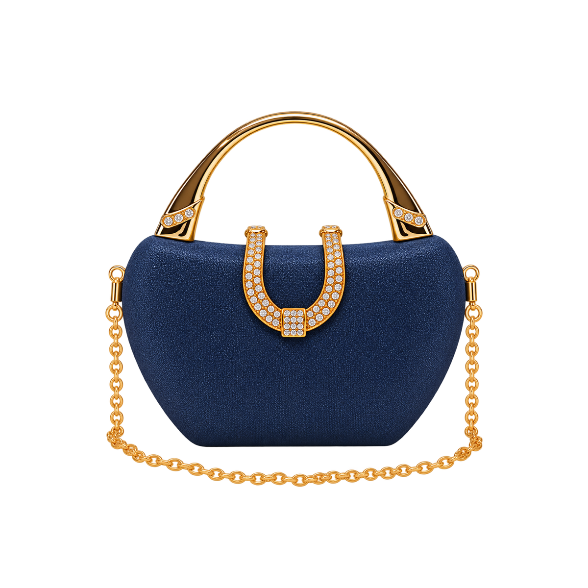 Sculpted Horseshoe Handle Occasion Bag