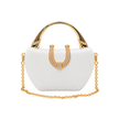 Sculpted Horseshoe Handle Occasion Bag