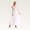 Sheer Sleeve Midi Tulle Dress