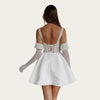 Square Neck A-Line Bridal Dress