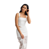 Square Neck Lace Two-Piece Set
