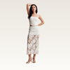 Square Neck Lace Two-Piece Set
