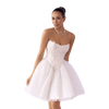 Strapless Lace Corset Mini Dress
