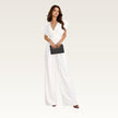 Wide-Leg V-Neck Jumpsuit in white