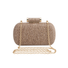 Woven Straw Cylinder Clasp Clutch